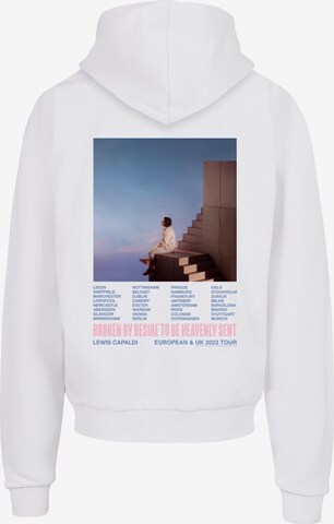 Sweat-shirt 'Lewis Capaldi - Tour' Merchcode en blanc
