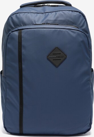Zaino 'Zaino uomo casual Silvano Pro - Poliuretano - Poliestere' di Momo Design in blu: frontale