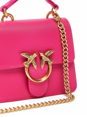 Sacs à main 'Love One Top Handle Micro Light Vitello Seta' PINKO en rose