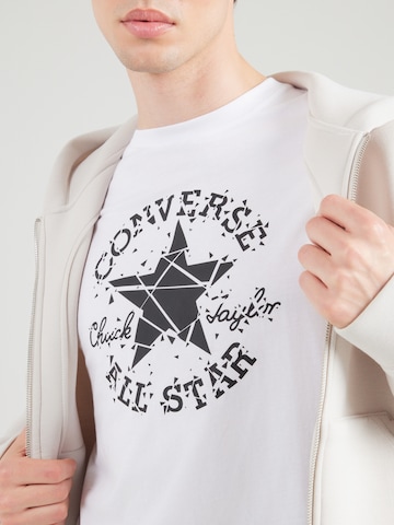 CONVERSE Μπλουζάκι 'BROKEN GLASS' σε λευκό