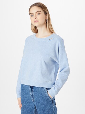 Ragwear Sweatshirt 'BLESED' i blå: framsida