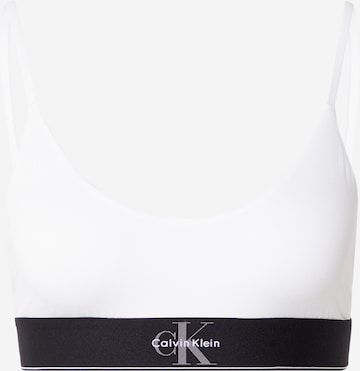 Bustier Soutien-gorge Calvin Klein Underwear en blanc : devant