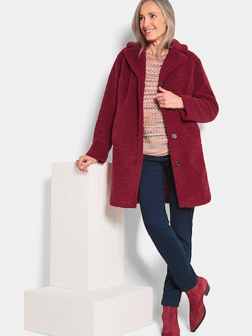 Goldner Tussenmantel in Rood