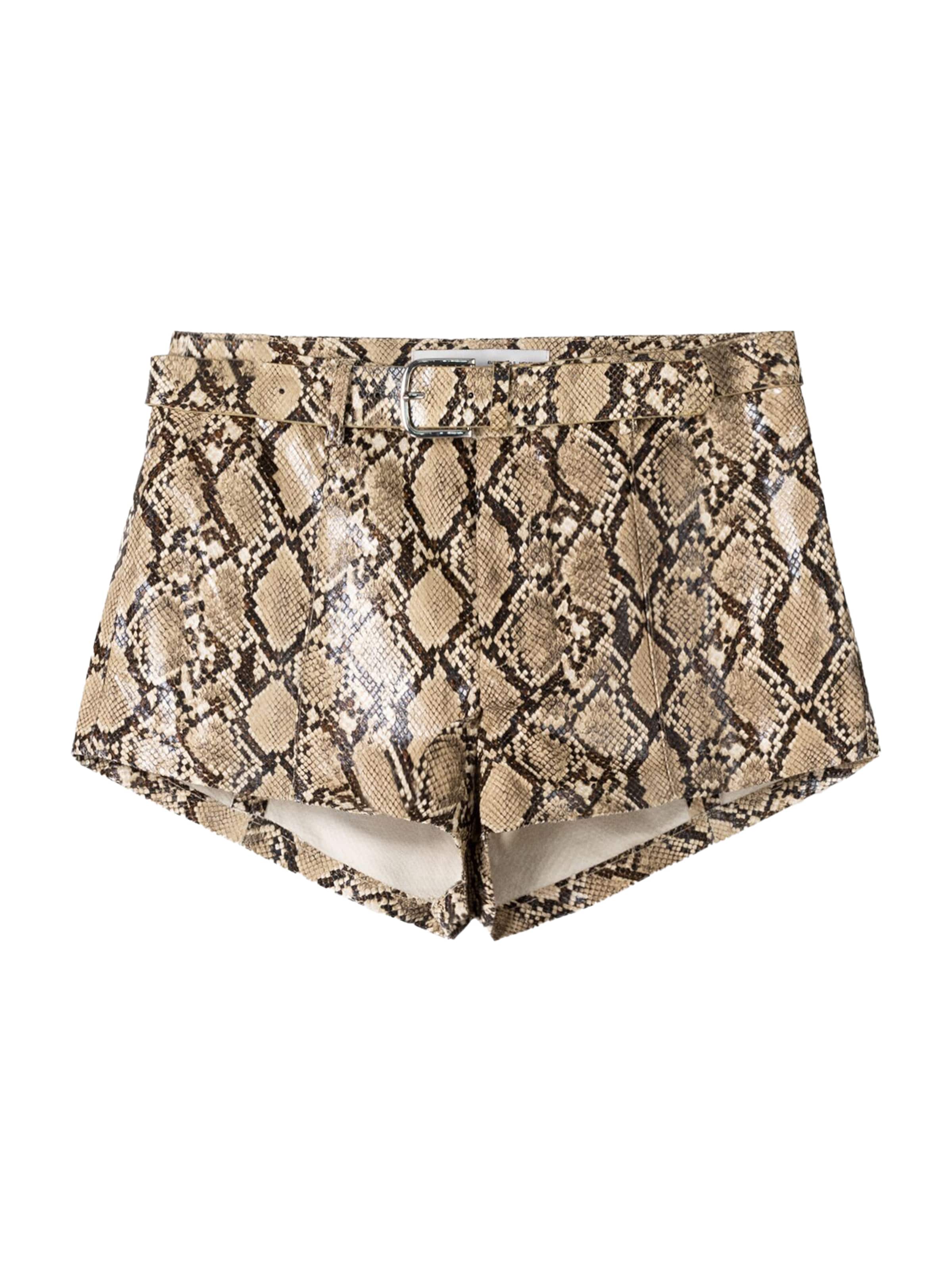 Bershka Normální Kalhoty – béžová: přední strana