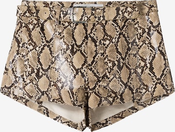 Bershkaregular Hlače - bež boja: prednji dio