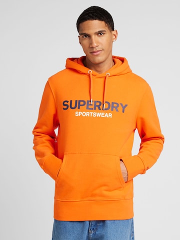 Sweat-shirt Superdry en orange : devant