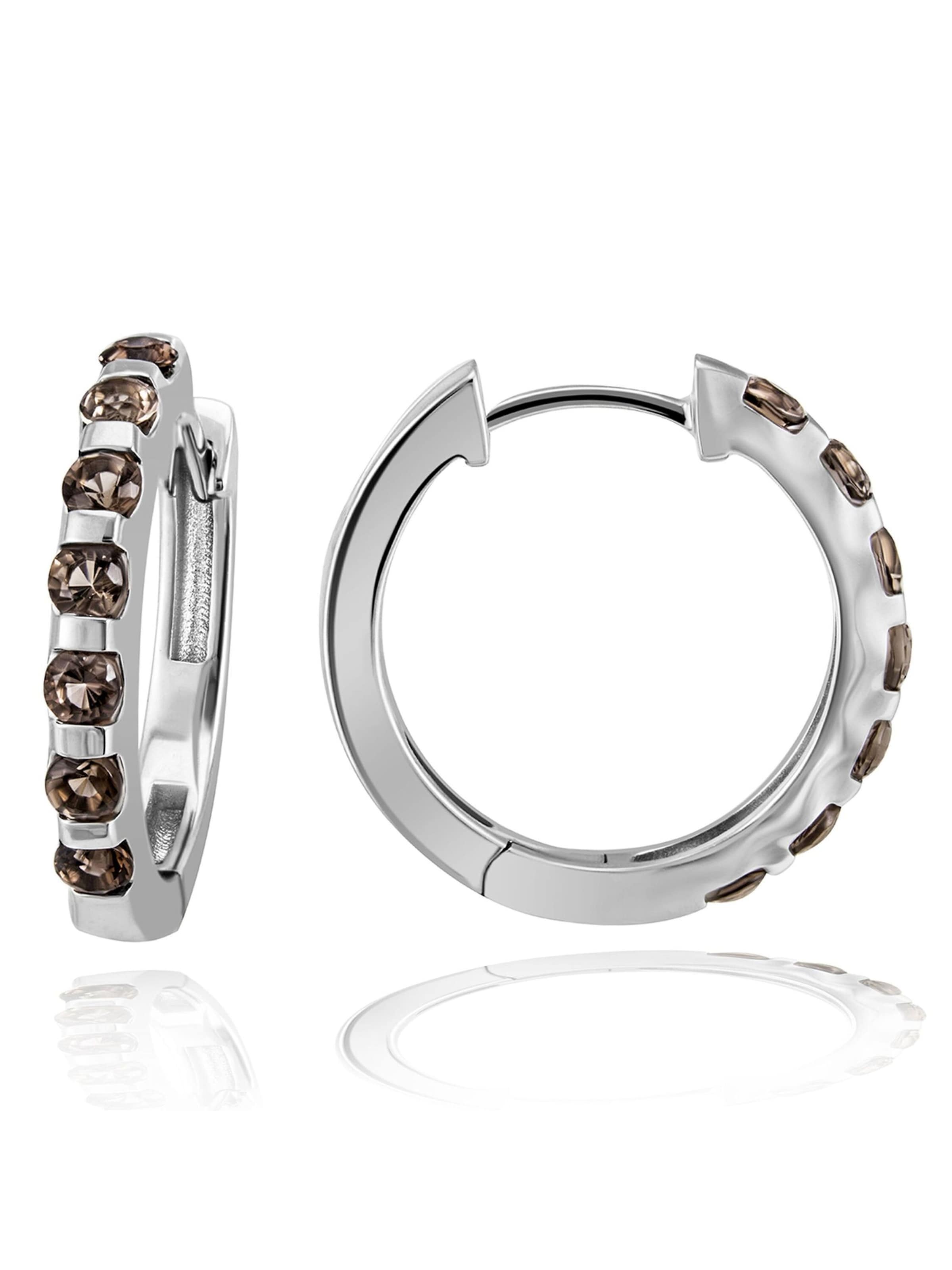 Goldmaid Boucles d'oreilles en blanc, Vue avec produit