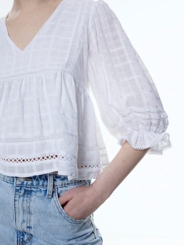 Camicia da donna 'Alyssa' di EDITED in bianco