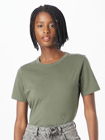 G-Star RAW - Camisa 'Mysid' em verde: frente