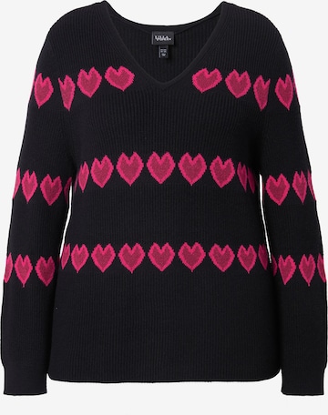 Ulla Popken Pullover in Schwarz: Vorderseite