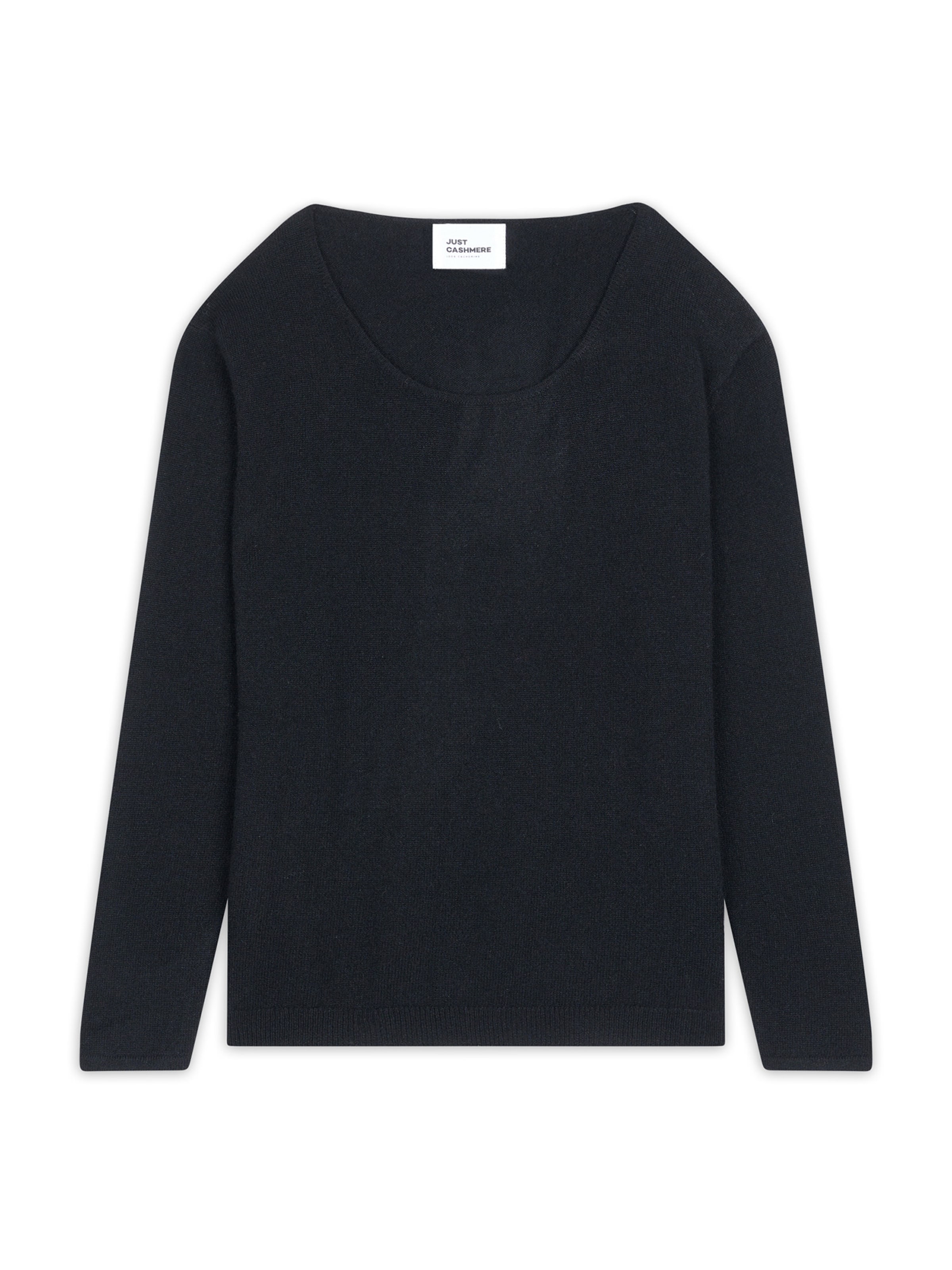 JUST CASHMERE Πουλόβερ 'Fiona' σε μαύρο: μπροστά