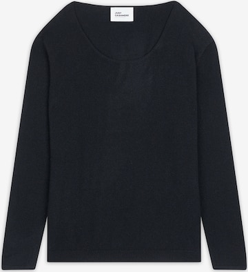 juoda JUST CASHMERE Megztinis 'Fiona': priekis