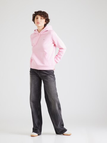 Felpa di Tommy Jeans in rosa
