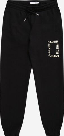 Calvin Klein Jeans Tapered Trousers 'HERO' in Black: front