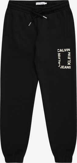 Calvin Klein Jeans Housut värissä musta / valkoinen, Tuotenäkymä