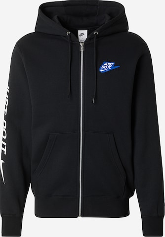 Nike Sportswear Collegetakki 'CLUB' värissä musta: etupuoli