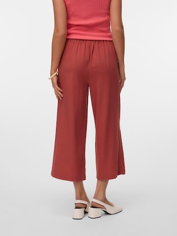 Wide Leg Pantalon à pince 'VMMymilo' VERO MODA en rouge