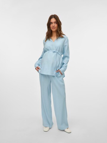 MAMALICIOUS Loosefit Kalhoty 'Petra' – modrá