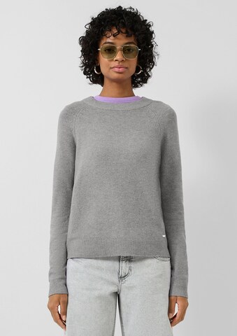 QS Pullover in Grau: Vorderseite