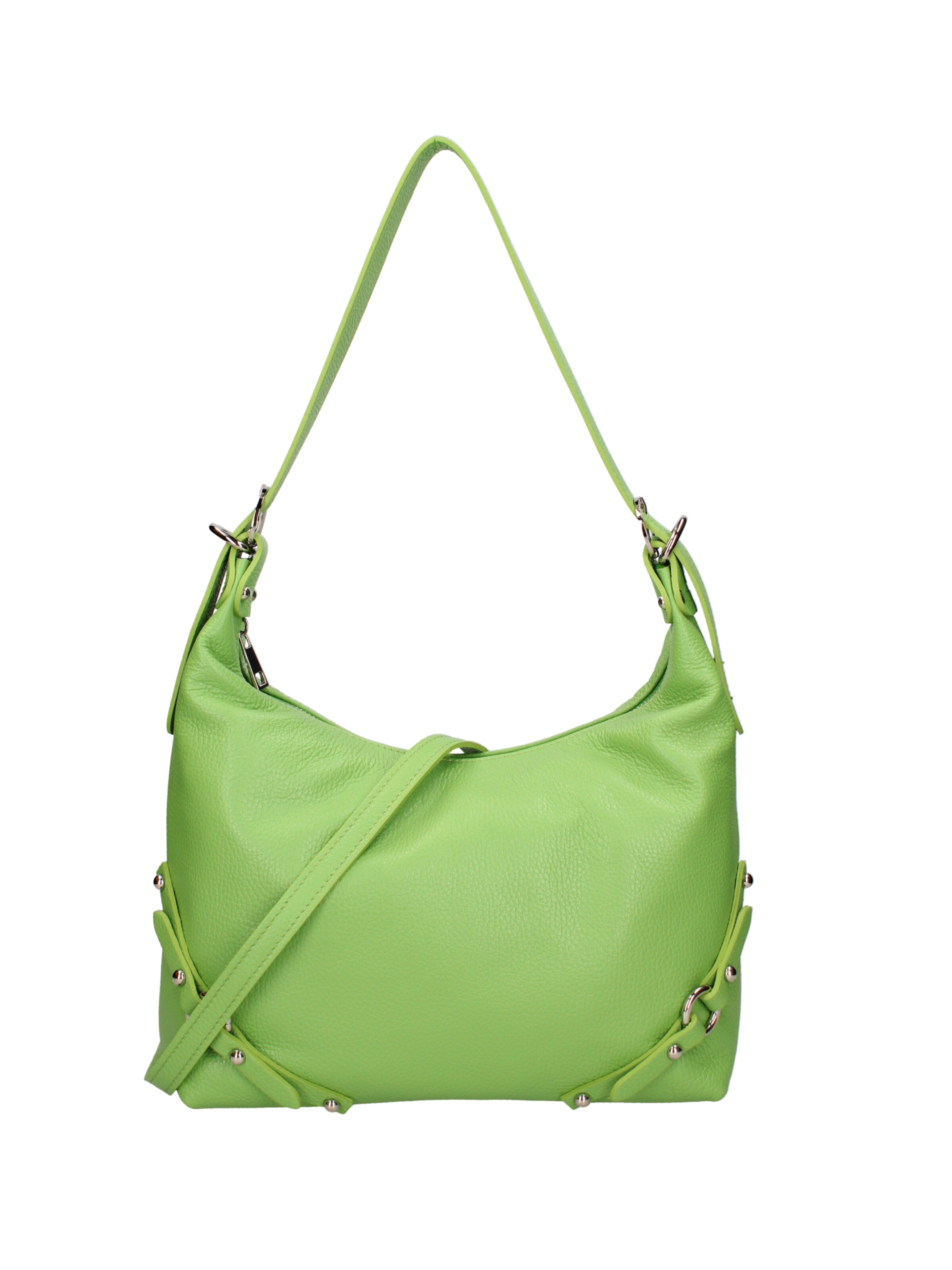 Borsa a spalla di Viola Castellani in verde: frontale