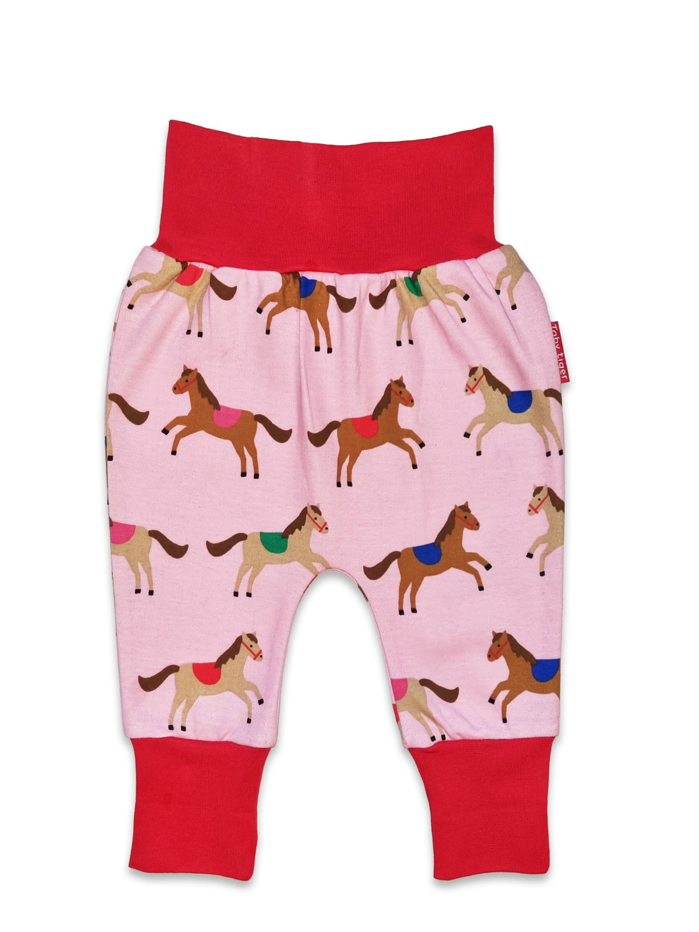 Toby Tiger Loose fit Pants 'Pferde' in Pink: front