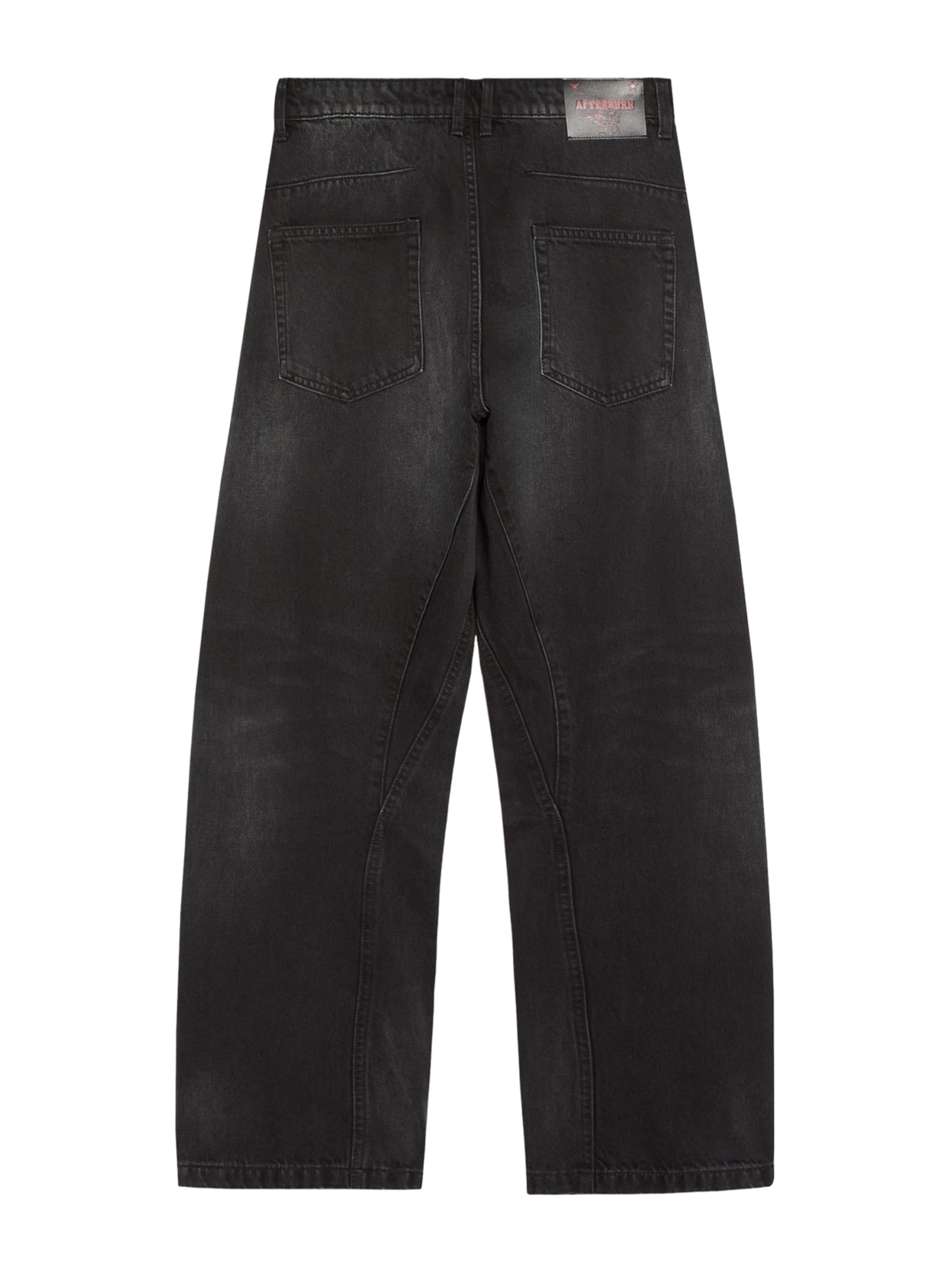 BershkaLoosefit Traperice - crna boja