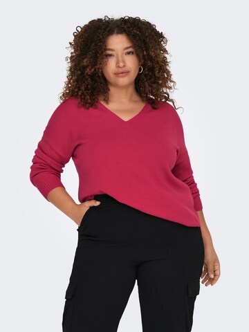 ONLY Carmakoma Sweater 'MARGARETA' in Red: front