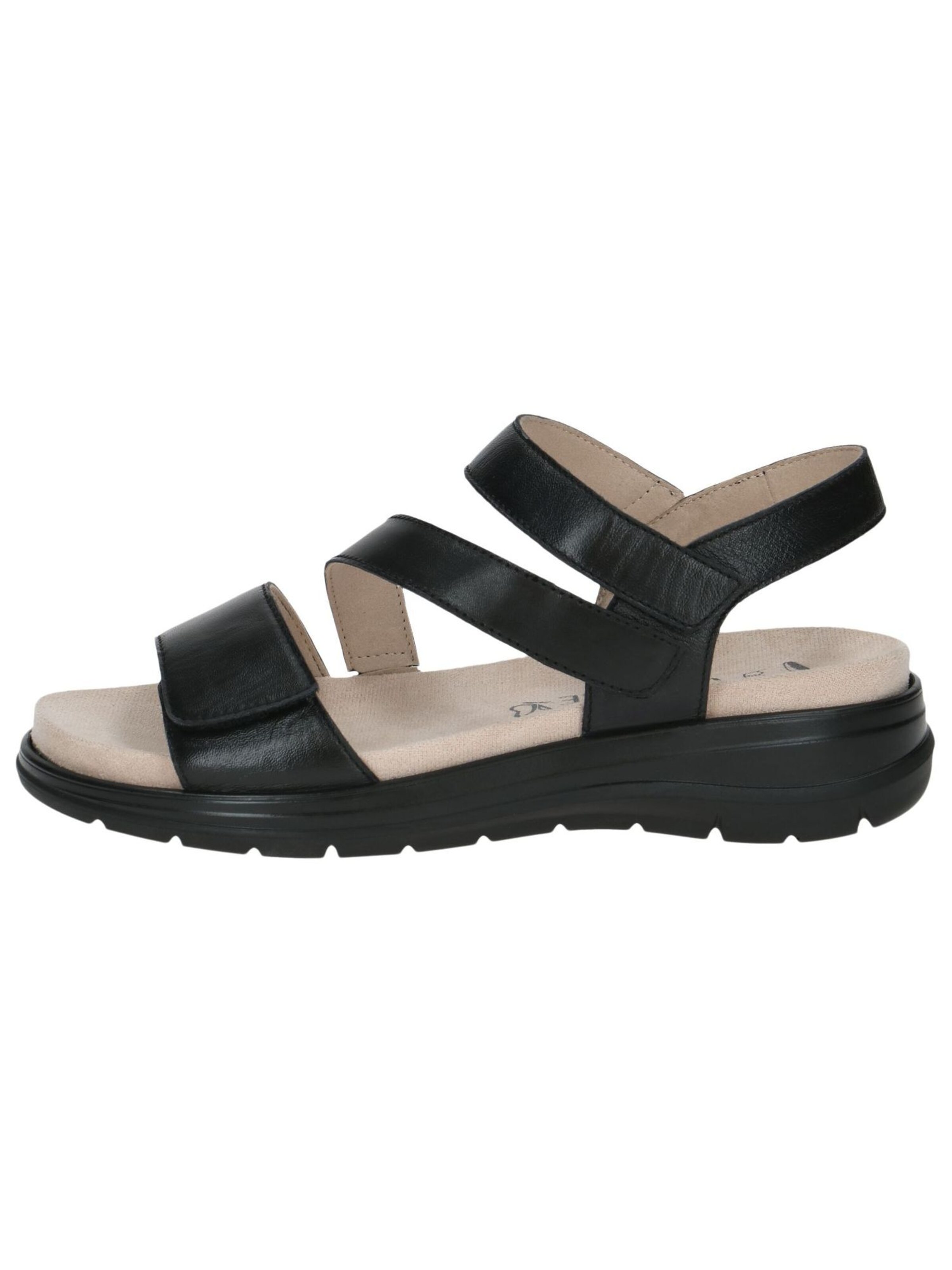 CAPRICE Strap Sandals in Black