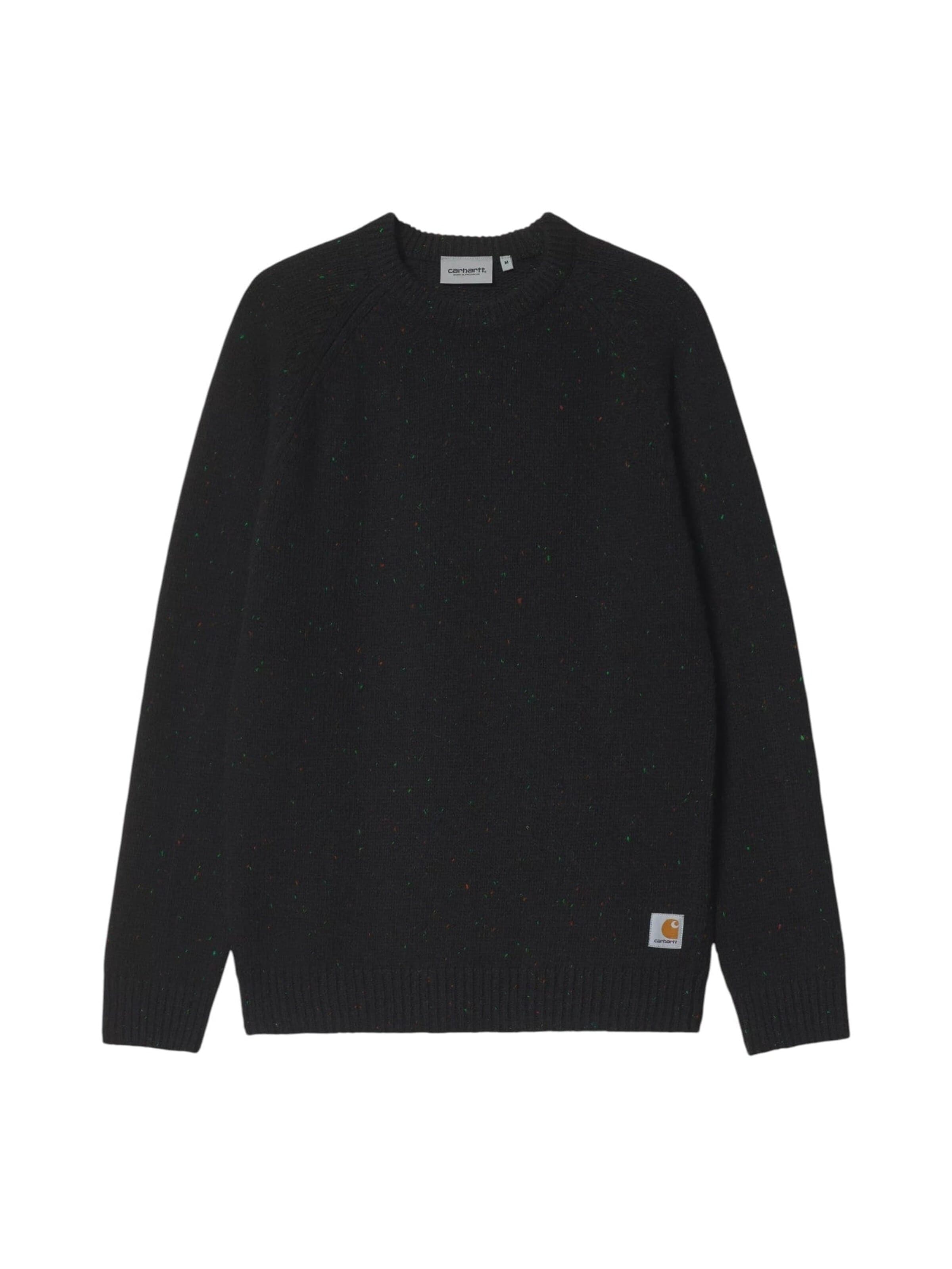 Pullover 'ANGLISTIC SWEATER SPECKLED BLACK' di Carhartt WIP in nero: frontale
