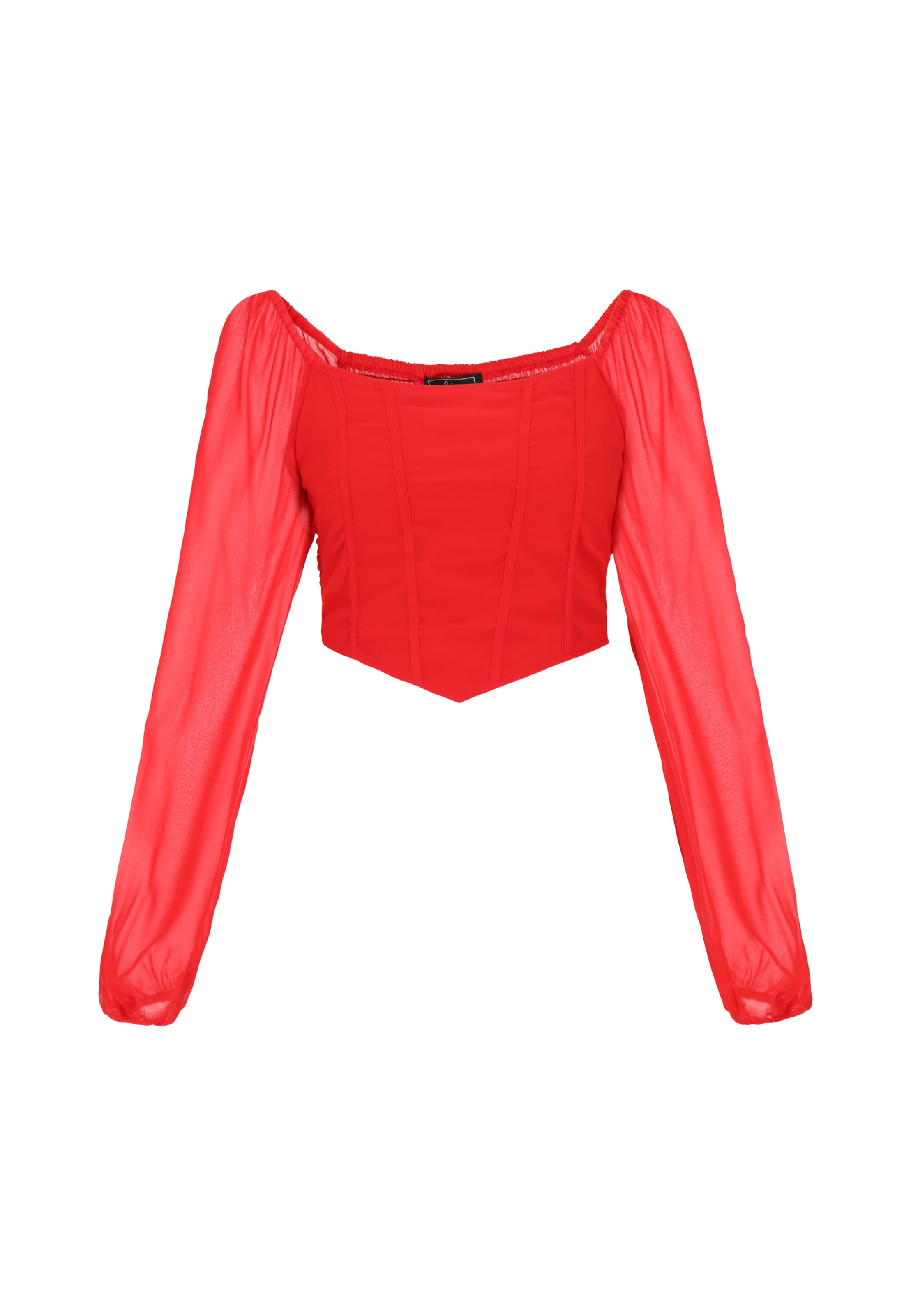 Chemisier faina en rouge : devant