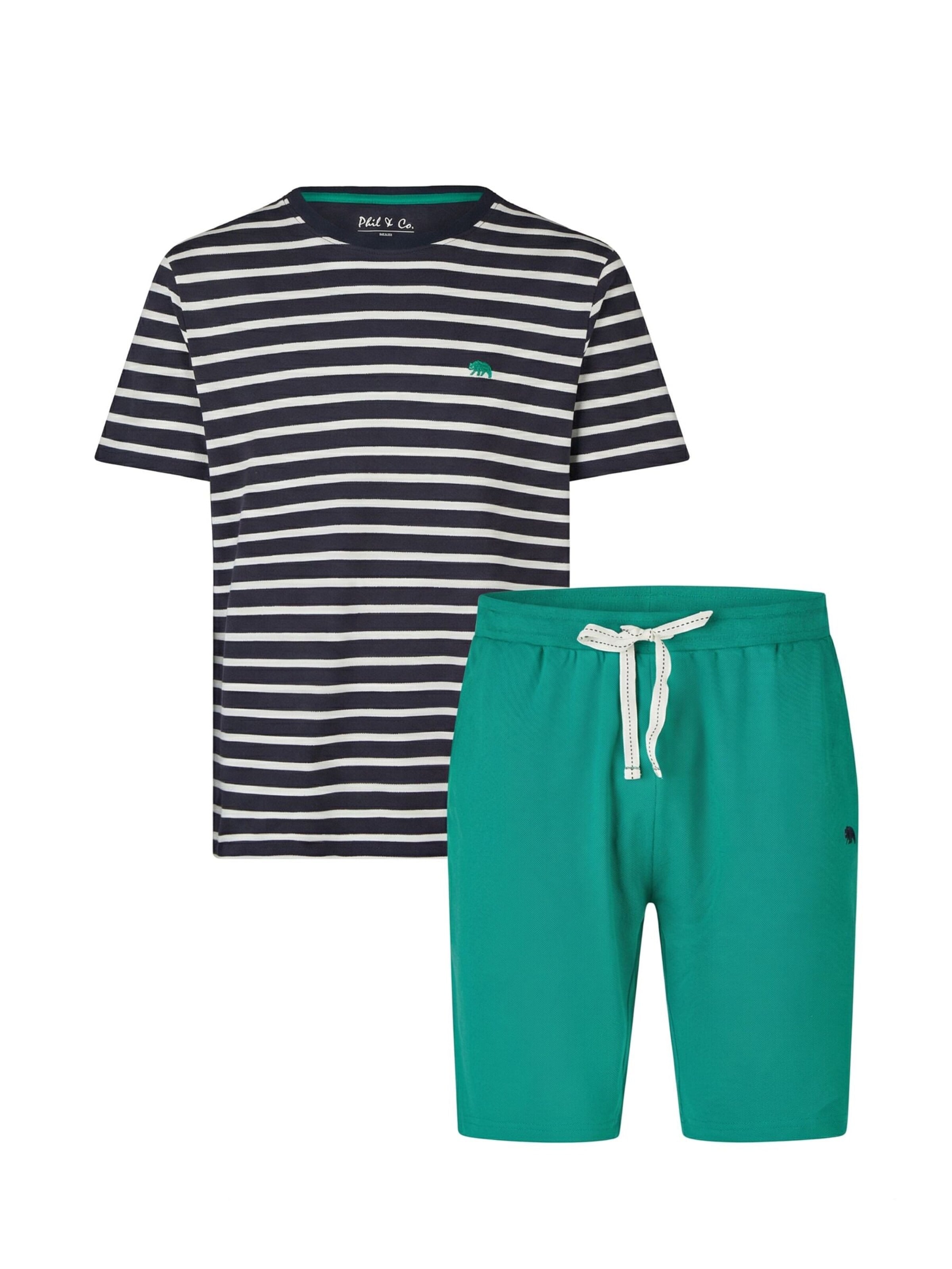 Phil & Co. Berlin Pyjama kurz‌‌‌ in M in mischfarben, Produktansicht