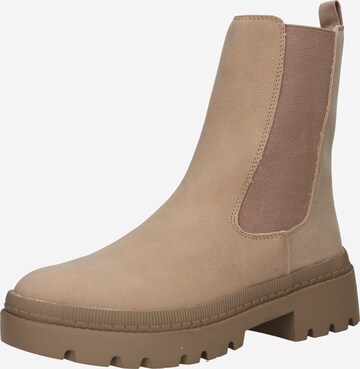 Chelsea Boots 'Lina' ABOUT YOU en beige : devant