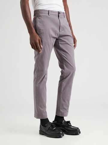 regular Pantaloni chino 'David' di HUGO in grigio: frontale