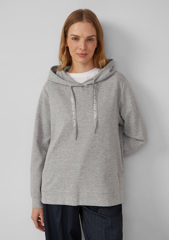 s.Oliver Sweatshirt in Grijs: voorkant