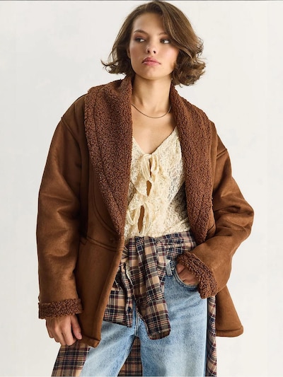 Bianco Lucci Winter Jacket in Cognac, Item view