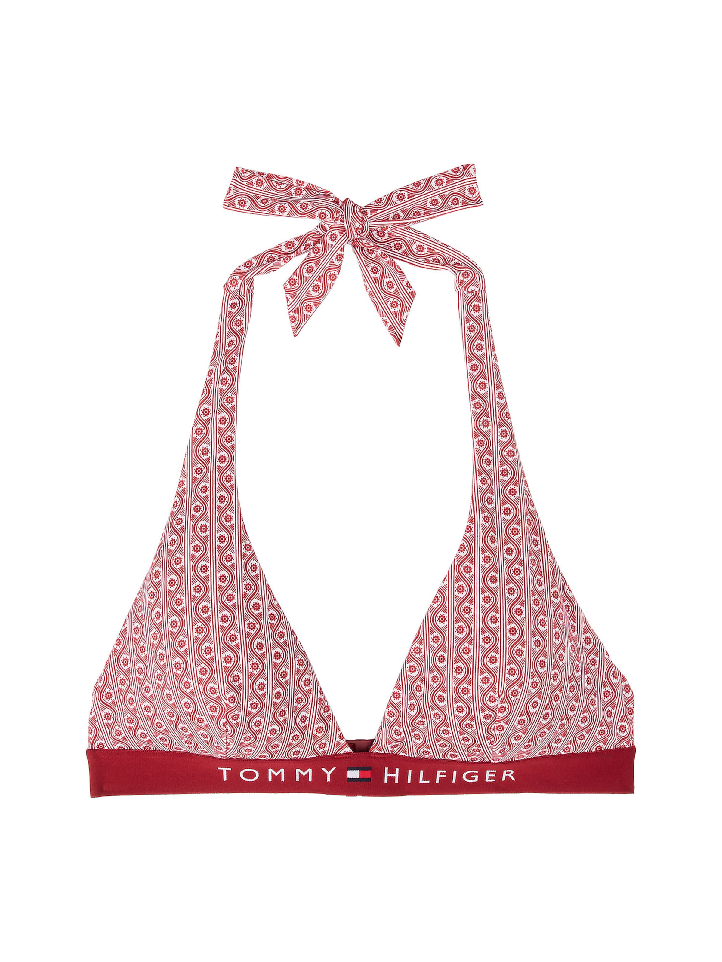 Triangle Hauts de bikini TOMMY HILFIGER en rouge : devant
