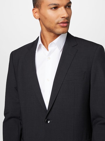 BOSS Black Slim fit Business Blazer 'Huge' in Grey