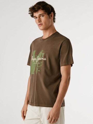 T-Shirt 'Murhy' Pepe Jeans en marron