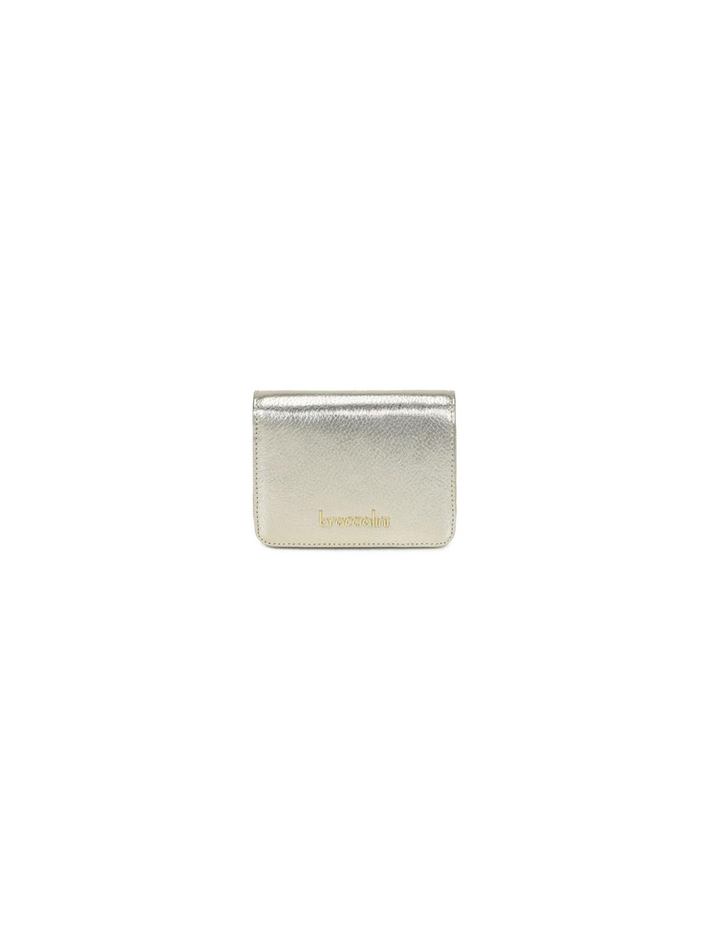 Braccialini - Cartera 'Basic' en plata: frente