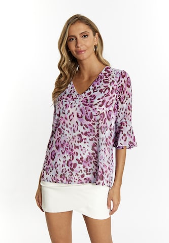 faina Blouse in Lila: voorkant