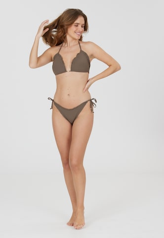 Athlecia Triangel Bikinitop 'Vanida' in Braun