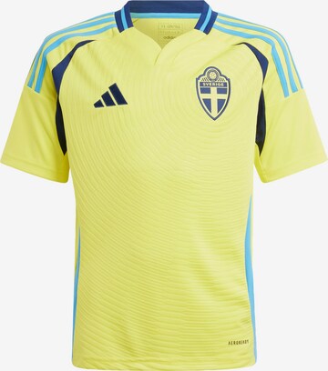 T-Shirt fonctionnel 'Sweden 24 Home' ADIDAS PERFORMANCE en jaune : devant