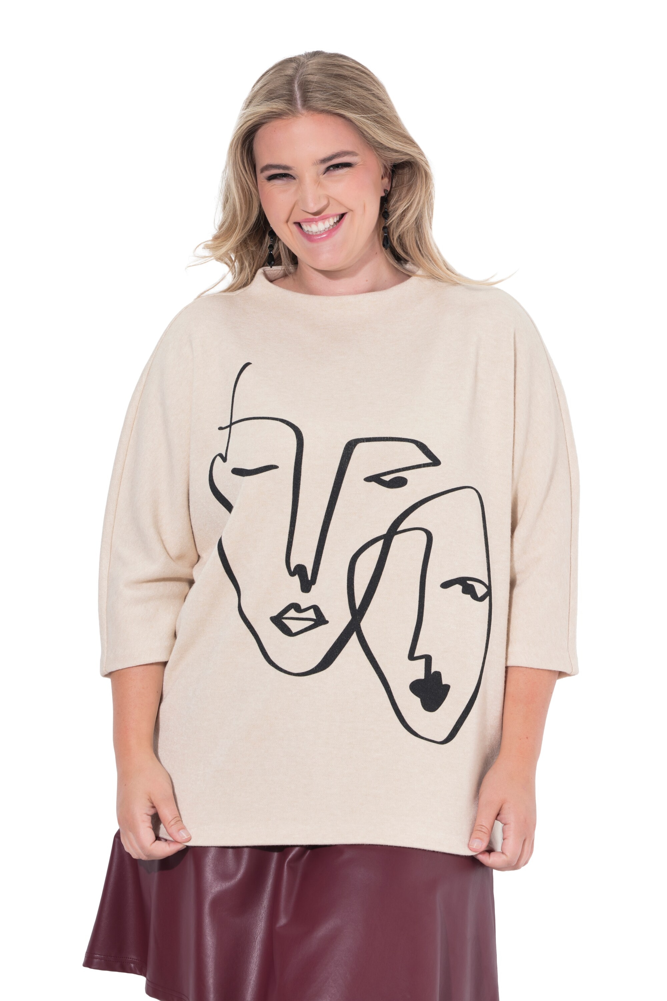 MIAMODA Sweater in White: front