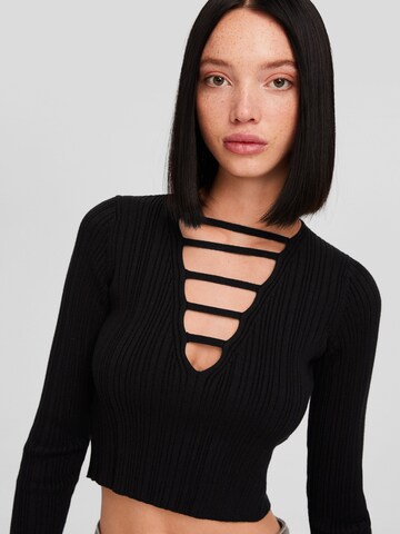 Bershka Shirt in Black