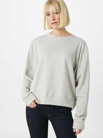 modström Sweatshirt in Grijs: voorkant