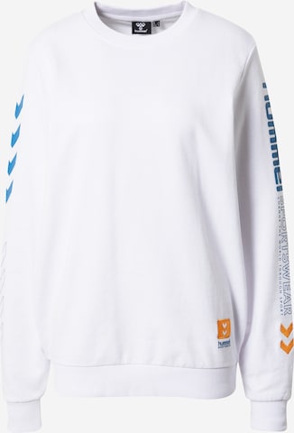Hummel Sweatshirt 'Birk' in White: front