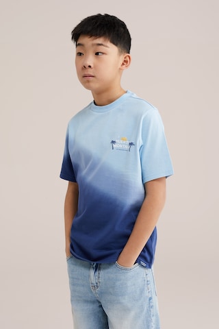 WE Fashion T-shirt i blå: framsida