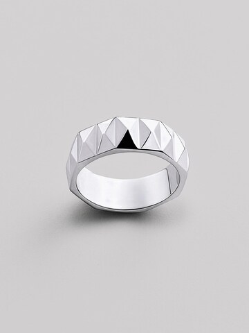 Bague 'CRATERS' REYTEL en argent : devant