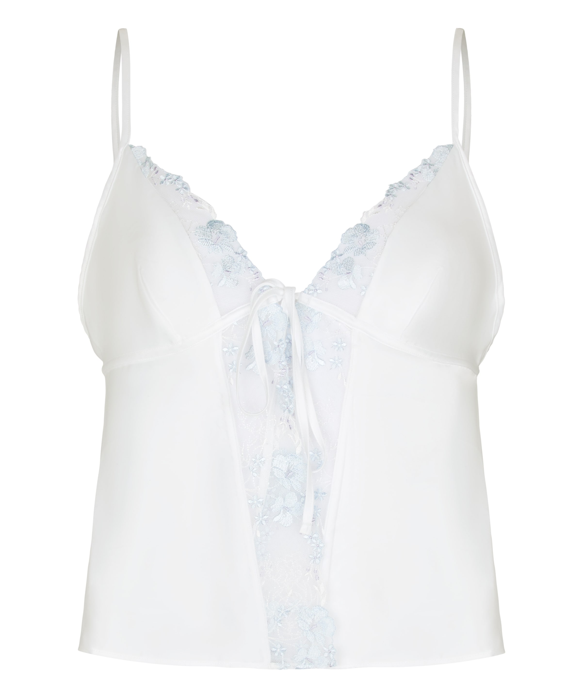 Hunkemöller Pajama Shirt 'Cami Peonie' in White, Item view