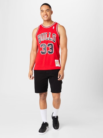 T-Shirt fonctionnel 'Scottie Pippen' Mitchell & Ness en rouge